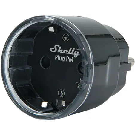Shelly Plug PM Gen3 Matter 13A smart socket, black